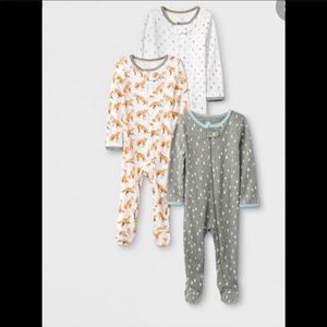 Cloud Island 3 piece zippered pajama set